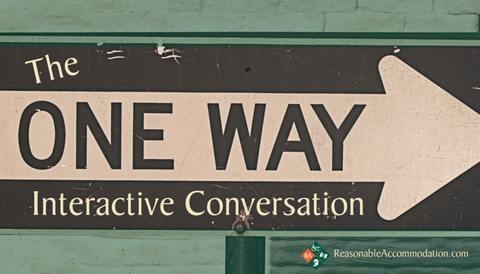 The One Way Interactive Conversation 